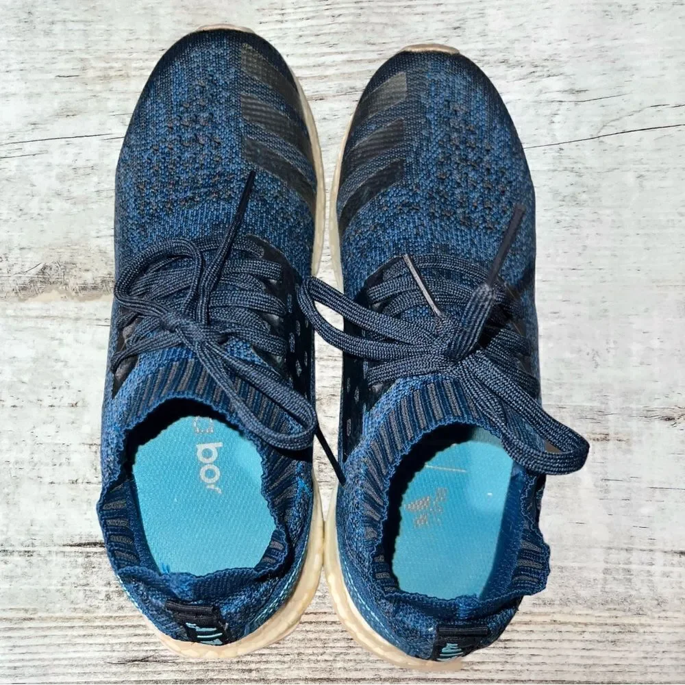 Adidas x Parley Uncaged UltraBOOST Blue Running Shoe Sneaker Mens Size 7 BY3057